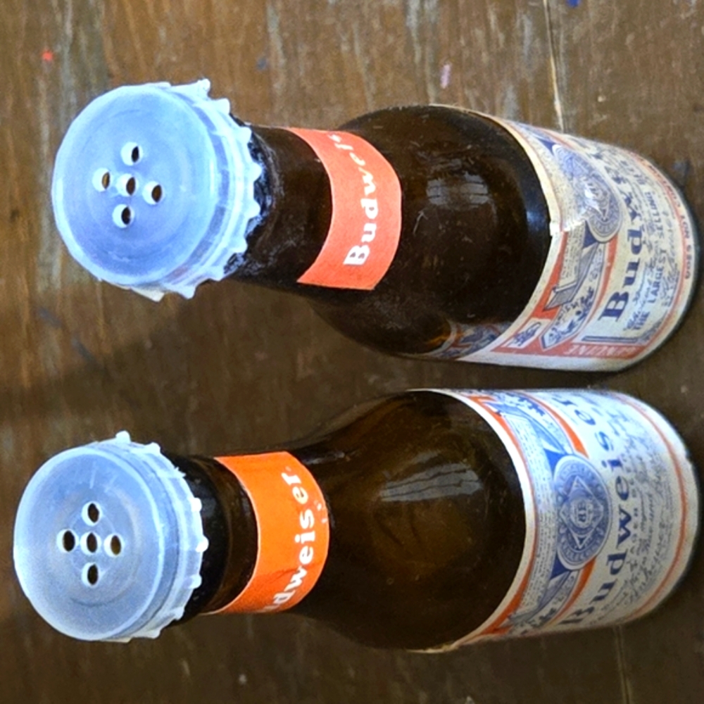Budweiser Salt and Pepper Shakers